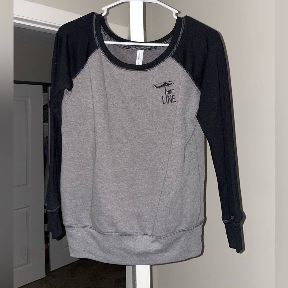 Nine Line Crewneck Fleece Sweater